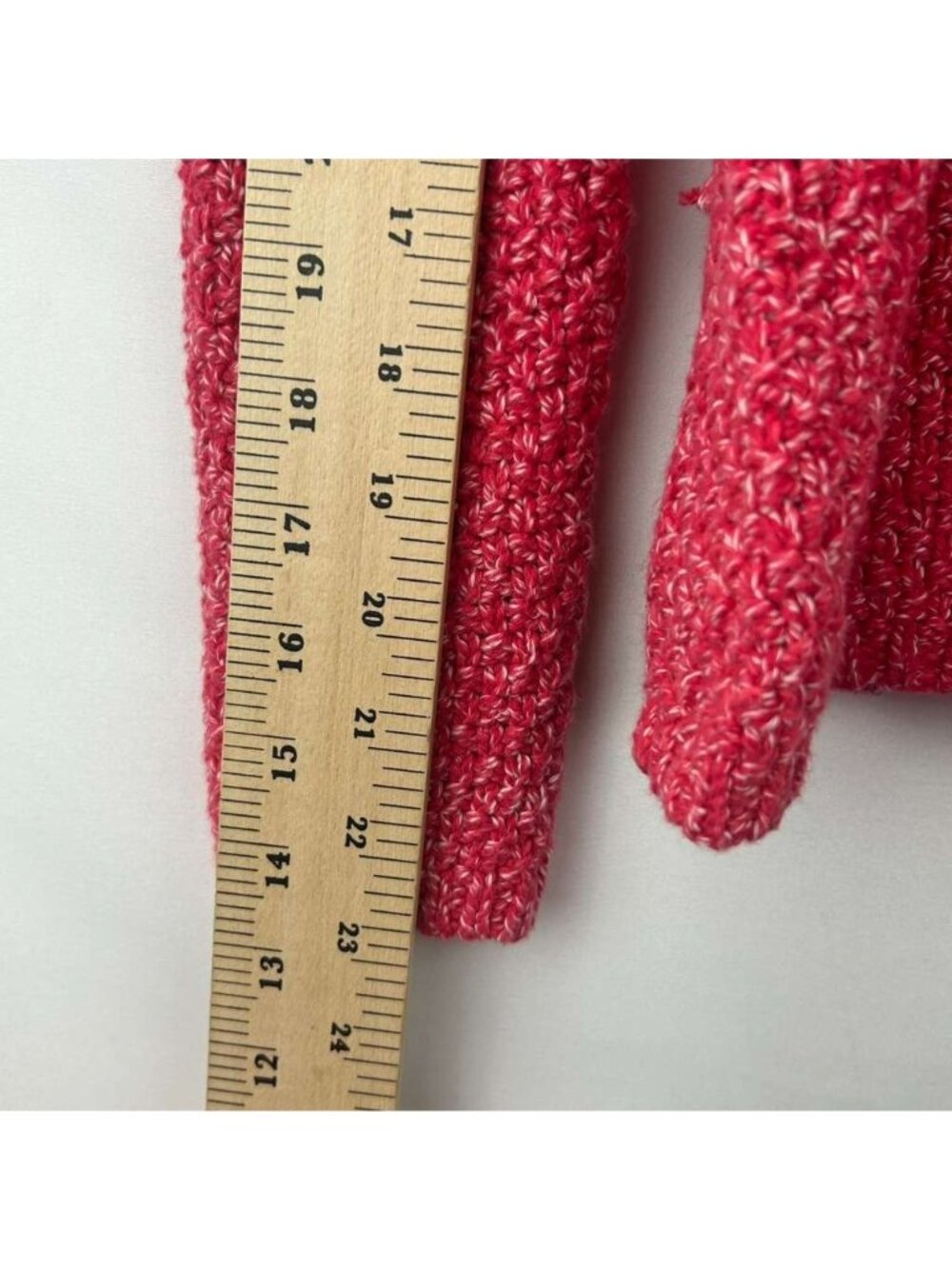 Talbots Womens Petites Sweater Hot Pink Side Zip Chunky Knit Pullover NWT - Picture 6 of 16